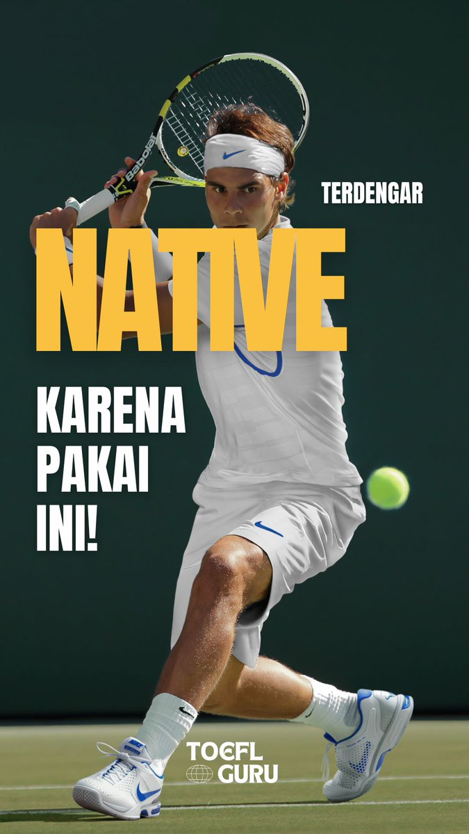 Toeflguruid's tweet photo. Sumpah langsung kedengeran kayak native! Pake ini ya biar skill Bahasa Inggris kayak orang bener! https://t.co/pSeFQSwhRw