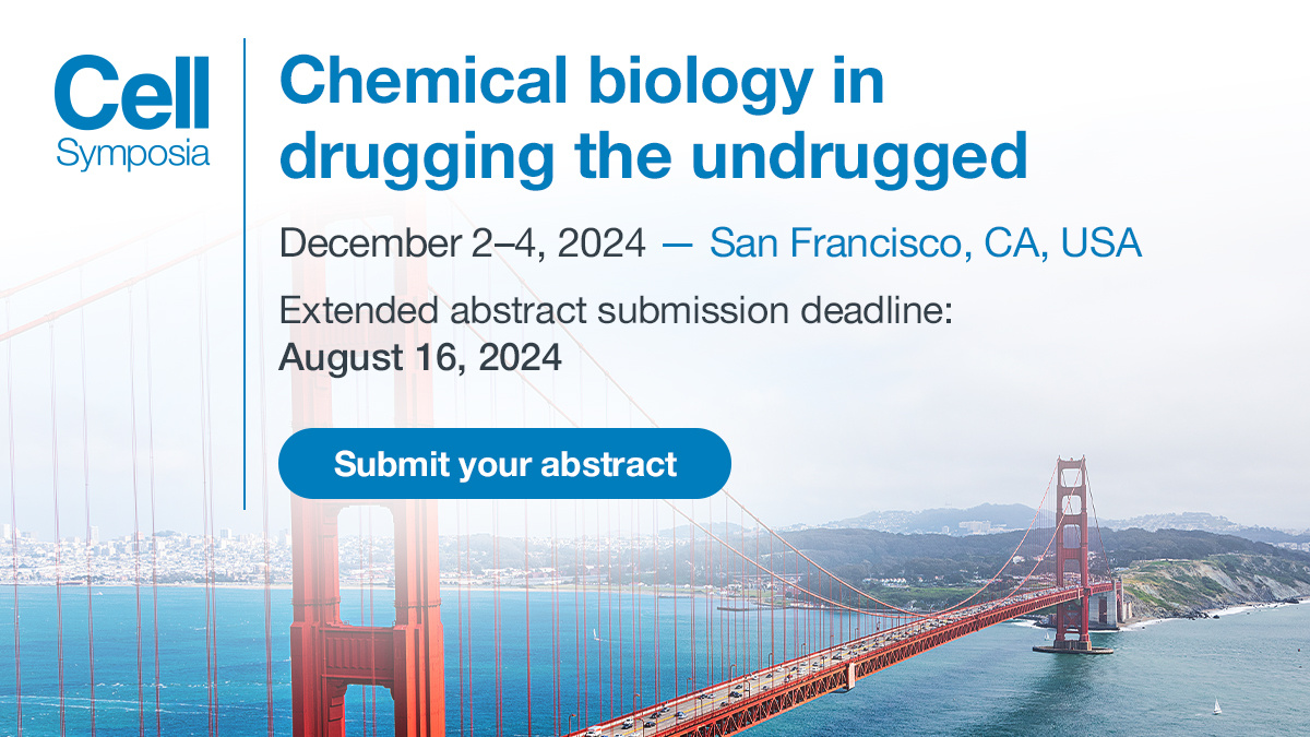 Cancer_Cell's tweet image. “Overcoming the undruggable nature of the most common human oncogene, K-Ras” presented by @CellSymposia #CSChembio2024 Keynote Kevan Shokat @kevansf @UCSF. Join the program, deadline Aug 16. hubs.li/Q02K9wlS0