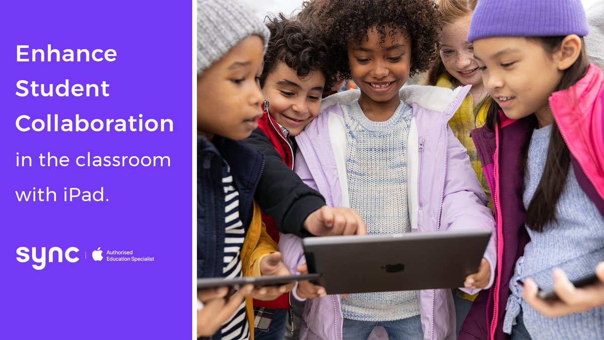 Enhance student collaboration in the classroom 🙌

iPad allows pupils to share their work instantly, encouraging teamwork and streamlining teacher and peer feedback.

Explore how you can successfully integrate iPad into your school today:
wearesync.co.uk/education/trus…