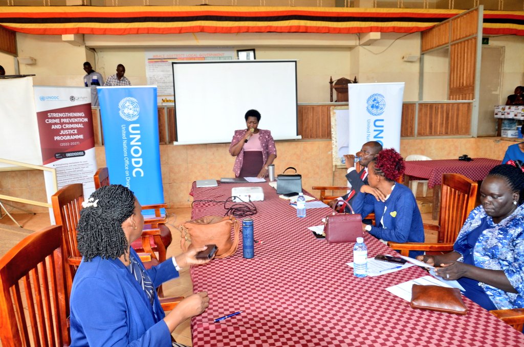 LaspnetUganda's tweet photo. Mbale-Uganda: We are currently engaging the District Leadership of Mbale about @UNODC_EA Programme. Among the top District Leadership present include: Ms. Nakawala Naume-the RDC of Mbale,Mr. Mafabi Muhamad-LCV Chairperson,H/W Awidi Suzan-Chief Magistrate of Mbale among others. https://t.co/GDdJiS6EiW