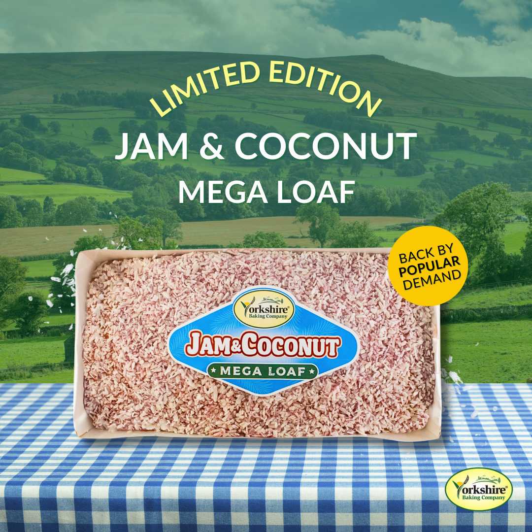 YorkshireBaking's tweet photo. It's official! Our Jam & Coconut Mega Loaf is back for a limited time 😍
Find our much-loved limited edition flavour in selected @morrisons stores nationwide or in our online store.
https://t.co/ExyTyxnj2S
#yorkshire #britishbaking #nostalgia https://t.co/k3JhZcXjHH
