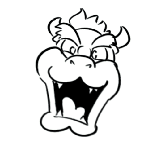 GurluTheChair's tweet image. Some of my drawings.
Surprisingly, my first time drawing Bowser, I tried 😭