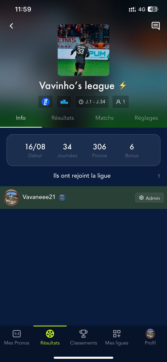 vavinho0's tweet photo. Je lance la ligue MPP LIGUE 1 il suffit de rentrer ce code dans l’appli et des faire tes paris : SJZWUMHW

RT ET FAV ET COMMENTE UN MAXIMUM POUR QU’IL Y EST UN MAXIMUM DE PERSONNE ⚡️ https://t.co/SYpkhFmmla