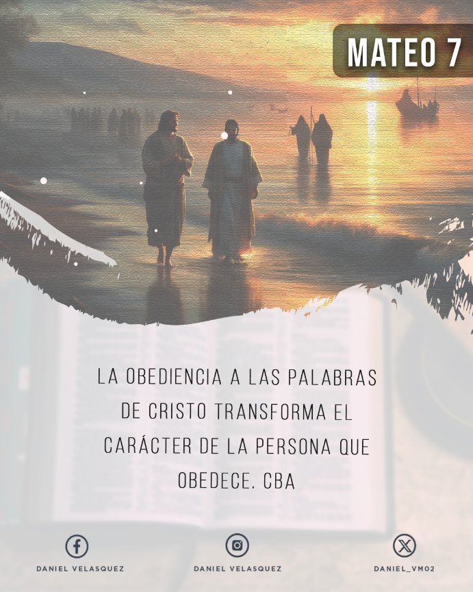 Daniel_VM02's tweet image. #RPSP #Mateo7
24 Cualquiera, pues, que me oye estas palabras, y las hace, le compararé a un hombre prudente, que edificó su casa sobre la roca.

@Adventistasups
@adventistas_mlt
#RPSP # Mateo7