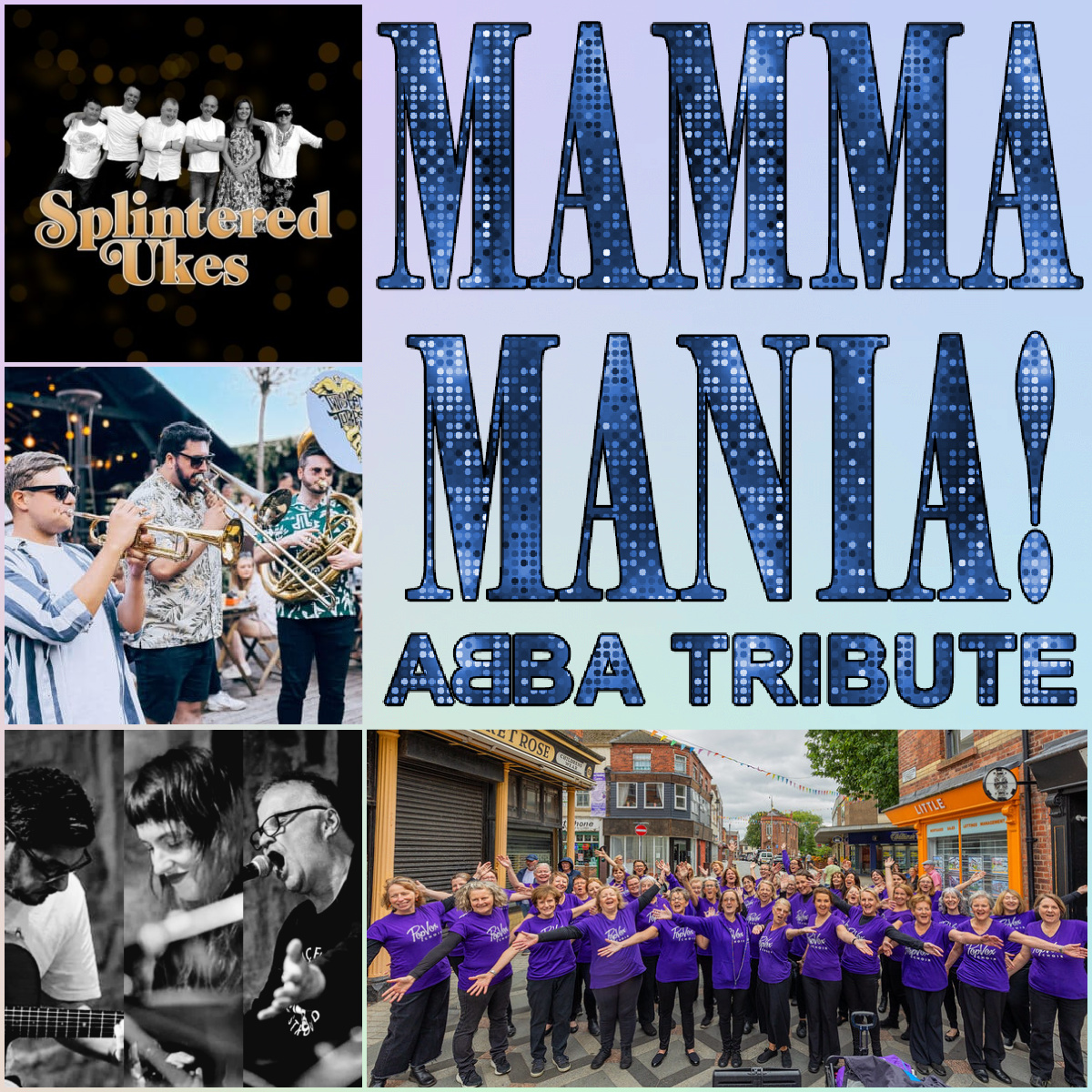 The Market Place Stage returns to Prescot on Saturday with a great line up of musical acts. 🎶

Mamma Mania
Flat Pack Music
Dead Belgian
Splintered Ukes
Twisted Tubes
Vox Pop Choir 
...and more!

See the full line up at: orlo.uk/P2Ii3

#SeriousNonsenseFestival