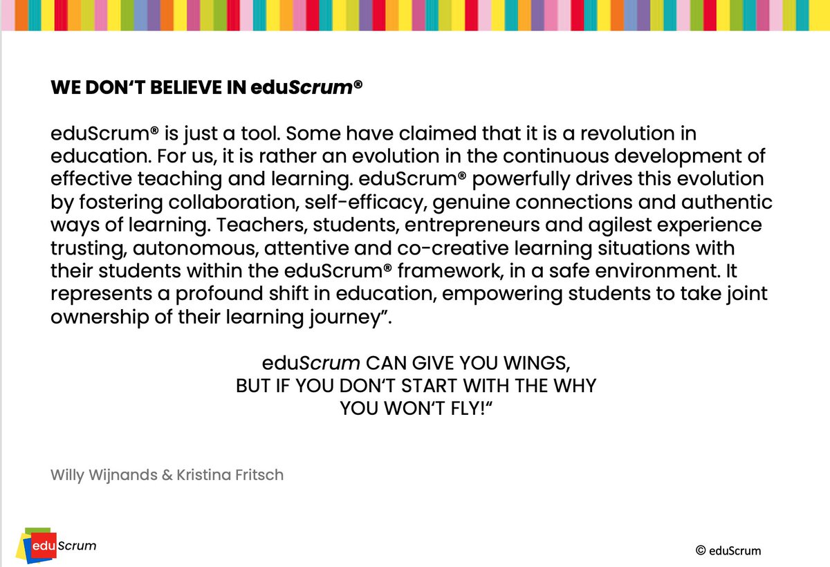 eduScrum SUMMER training 2024
On September 9, 23, 30 and October 14, from 2:00 pm – 5:00 pm CET.

The WHY, HOW &amp; WHAT of the International eduScrum® Training

You can register for a training by sending an email to  info@eduScrum.nl
eduScrum.nl
