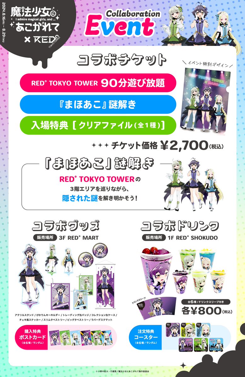 魔法少女にあこがれて　RED 東京タワー　キウィ　缶バッジ　2個 魔法少女にあこがれて×RED° TOKYO TOWER トレーディング缶バッジ