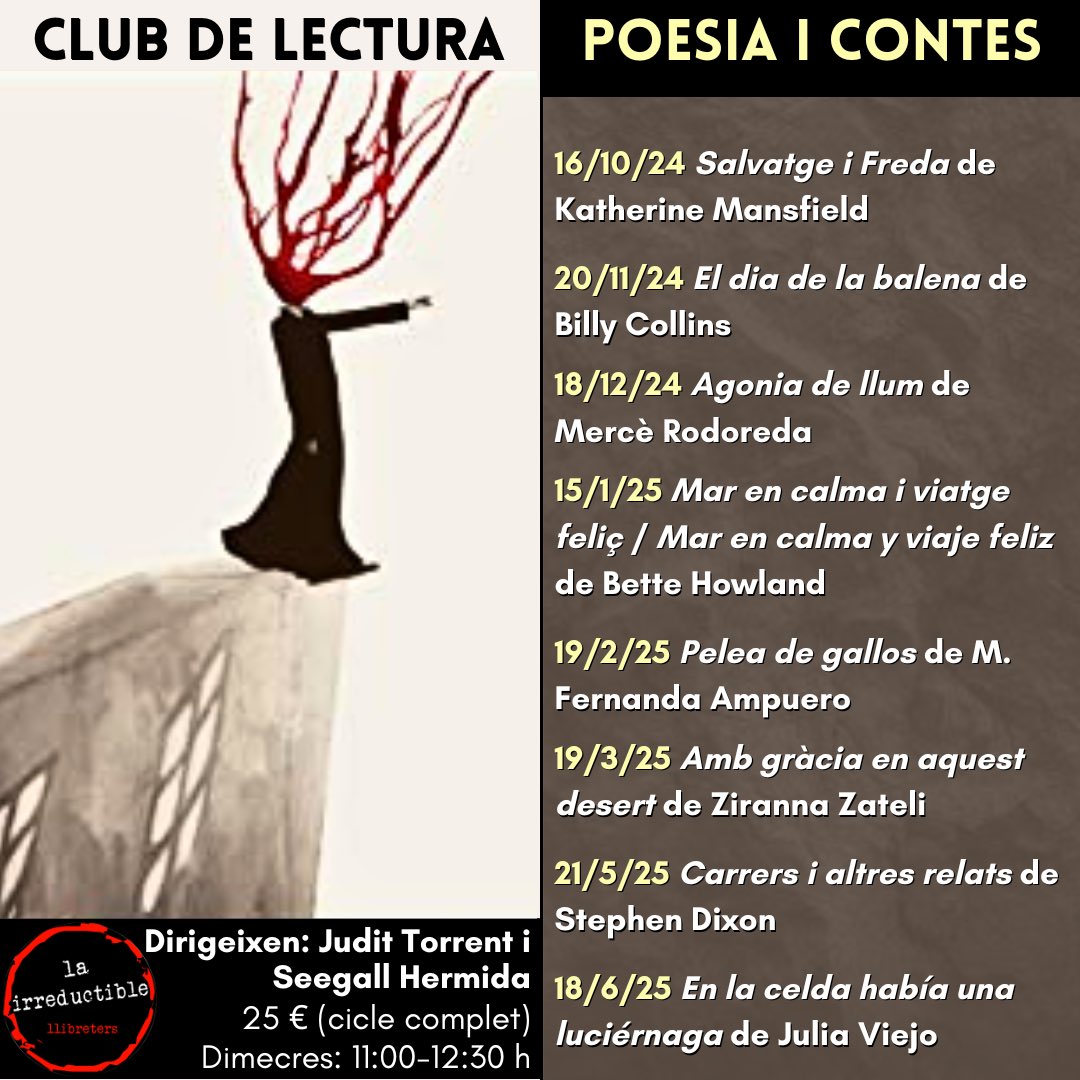 Ep! Estem oficialment de vacances, però us seguim presentant els llibres que llegirem als #clubsdelectura. Ara ens toca conèixer els de poesia i contes, que conduiran la <a href="/embranziida/">Judit</a> i la <a href="/Seegalll/">Seegall</a>. I deunidó quines propostes. Inscripcions obertes!!
#LaLiteraturaEnTresDimensions