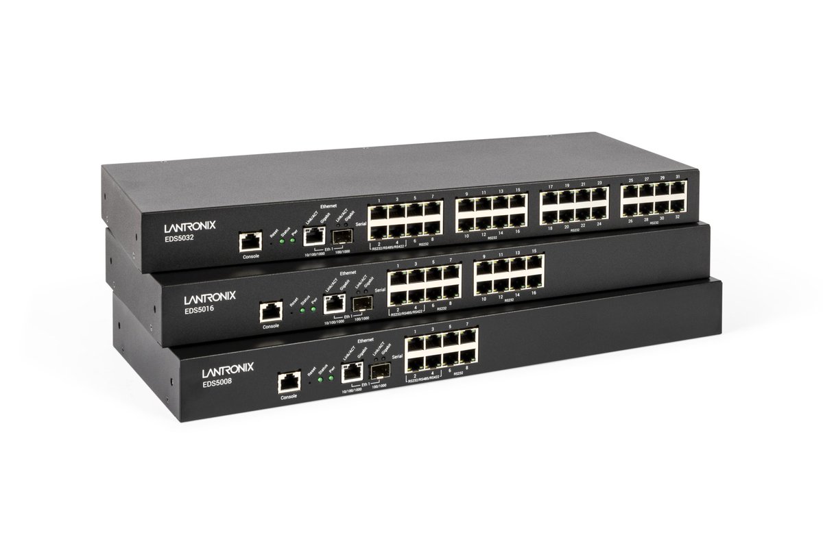 🔥EDS5000 / <a href="/lantronix/">Lantronix</a> 🔥

Key Features:
▪️Supports RS232, RS422, and RS485 🔄
▪️Redundant Power Inputs: AC input, DC input, or both ⚡
▪️Ethernet Connection: 10/100/1000 copper RJ45 or 100/1000 SFP 🌐
▪️Mount Design: RU rack mount or desktop mount 🖥️
▪️Extended Operating