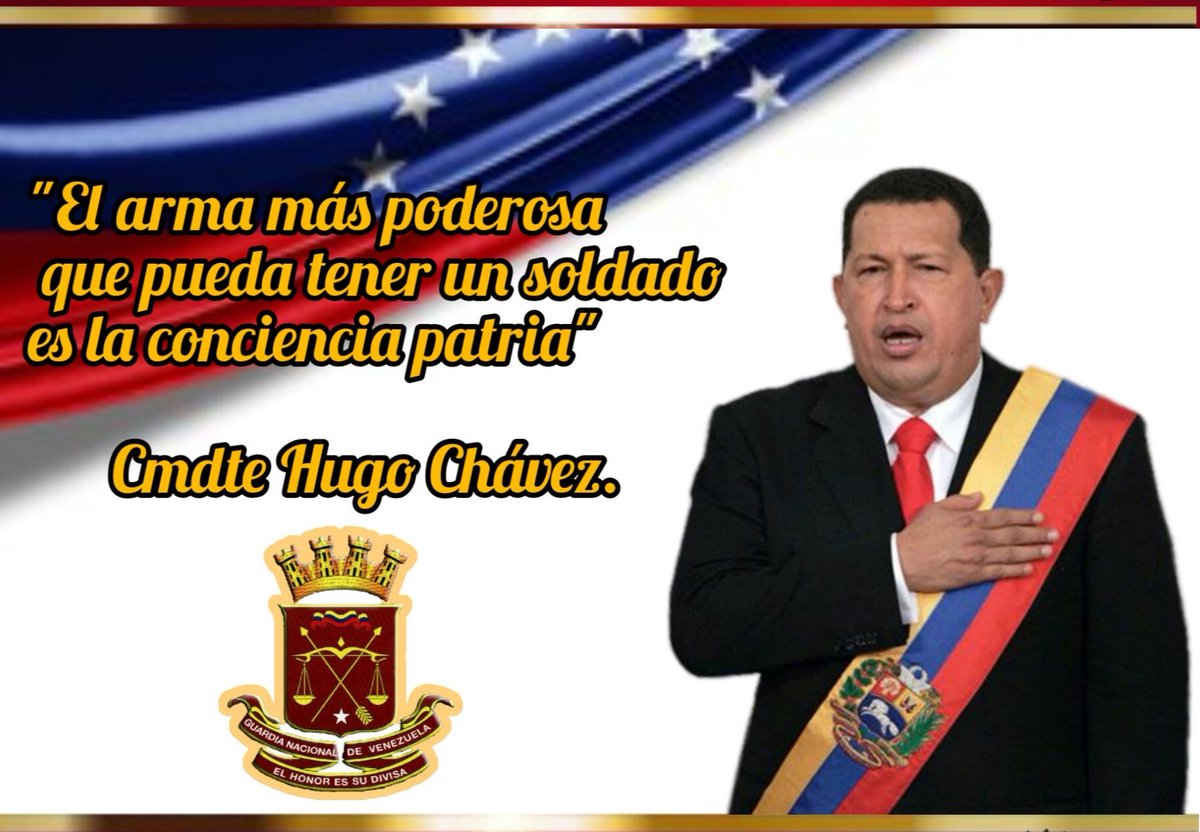 ¡El arma más poderosa que pueda tener un soldado es la conciencia patria!