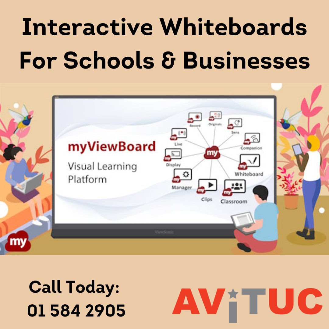Avituc_Limited's tweet image. Avituc Limited supply and install interactive whiteboards into schools and businesses all over Ireland. 

Contact Avituc for a quote today on 01 584 2905 or email:info@avituc.com

#MyViewboard #InteracitveWhiteboard #Viewsonic #IrishSchools #SchoolIT