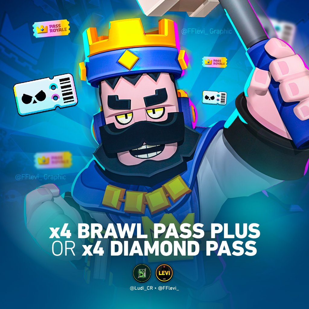 ʟᴜᴅɪ (@ludi_cr) on Twitter photo 🎁 Giveaway 🎁
💎 ×4 Diamond Pass
Or ×4 Brawl Pass Plus
Rules 
⭐️ Retweet 
⭐️ Follow <a href="/FFlevi_/">Levi</a> 
⭐️ Follow <a href="/Ludi_CR/">ʟᴜᴅɪ</a> 
⭐️ Comment Diamond Pass
Or Brawl Pass Plus
2 Winners will be announced at <a href="/Ludi_CR/">ʟᴜᴅɪ</a>, 2 at <a href="/FFlevi_/">Levi</a>  📢
Choosing Winners in 5 days ⏰️
#Brawlstars #Clashroyale 🎁 Giveaway 🎁
💎 ×4 Diamond Pass
Or ×4 Brawl Pass Plus
Rules 
⭐️ Retweet 
⭐️ Follow <a href="/FFlevi_/">Levi</a> 
⭐️ Follow <a href="/Ludi_CR/">ʟᴜᴅɪ</a> 
⭐️ Comment Diamond Pass
Or Brawl Pass Plus
2 Winners will be announced at <a href="/Ludi_CR/">ʟᴜᴅɪ</a>, 2 at <a href="/FFlevi_/">Levi</a>  📢
Choosing Winners in 5 days ⏰️
#Brawlstars #Clashroyale