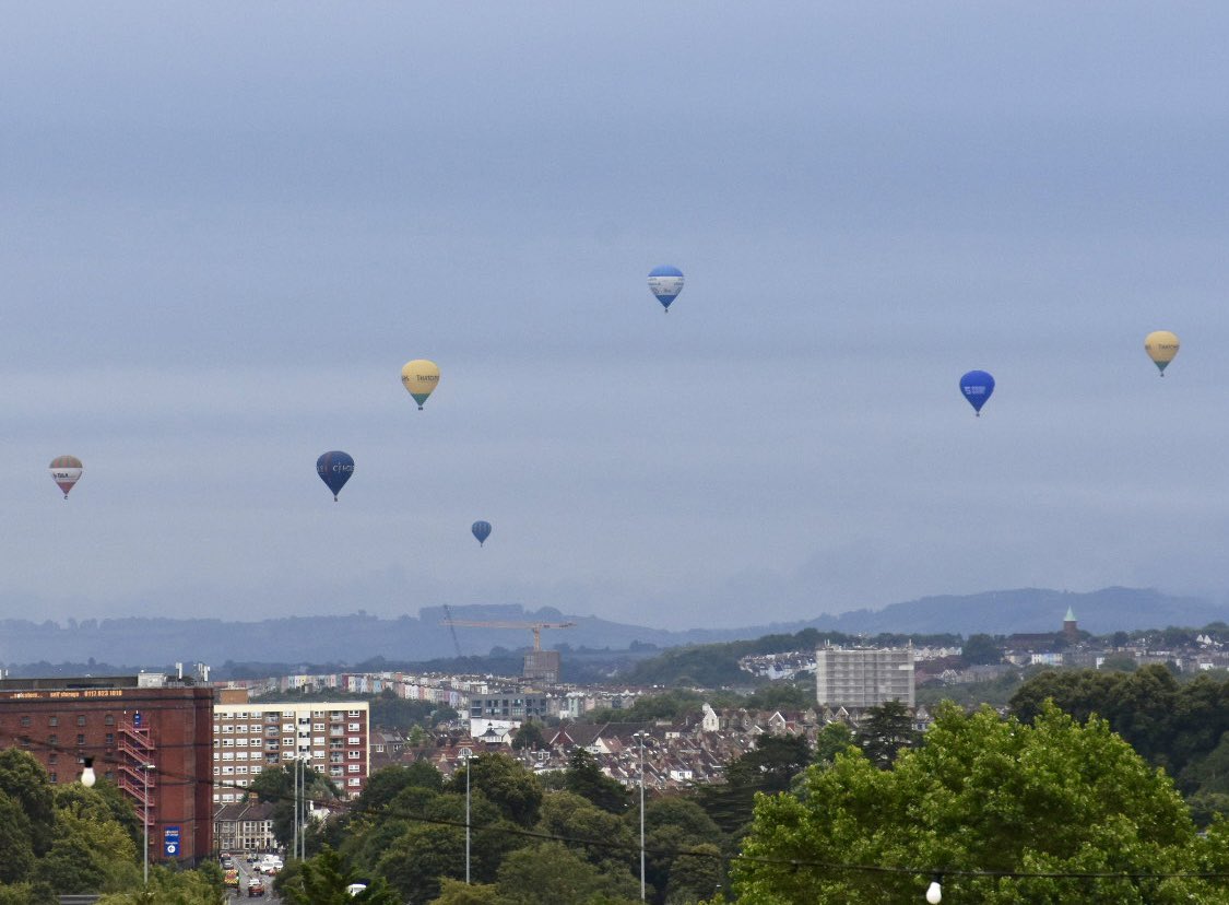 Balloons take off this morning
At Ashton court Bristol