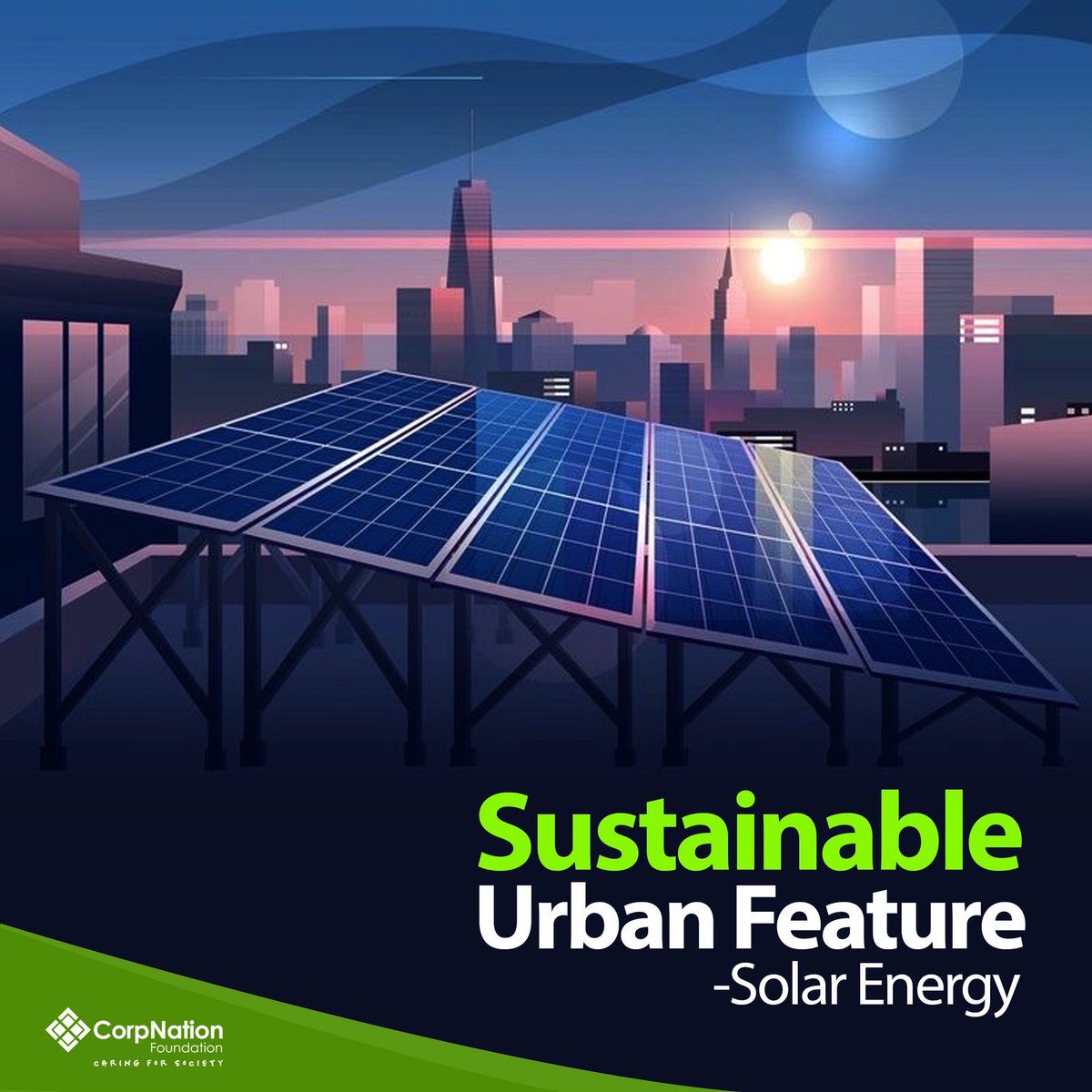 Building sustainable cities starts with smart planning and innovation. Join us in discussing the future of urban sustainability. 

#CorpnationFoundation #SustainableCities #GreenUrbanism #UrbanSustainability #EcoFriendly