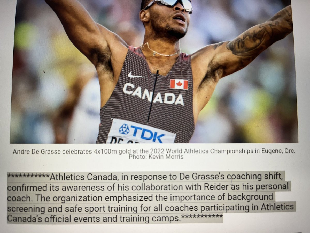 FailleMeili's tweet photo. Au mois de novembre 2023, c’était à mi-parcours dans la période de probation imposée à Rana Reiner - le coach de De Grasse.  Un article de La Presse, ce matin nous donne plus de détails, https://t.co/4sC9yhx4wd https://t.co/PWcLxqN4qO