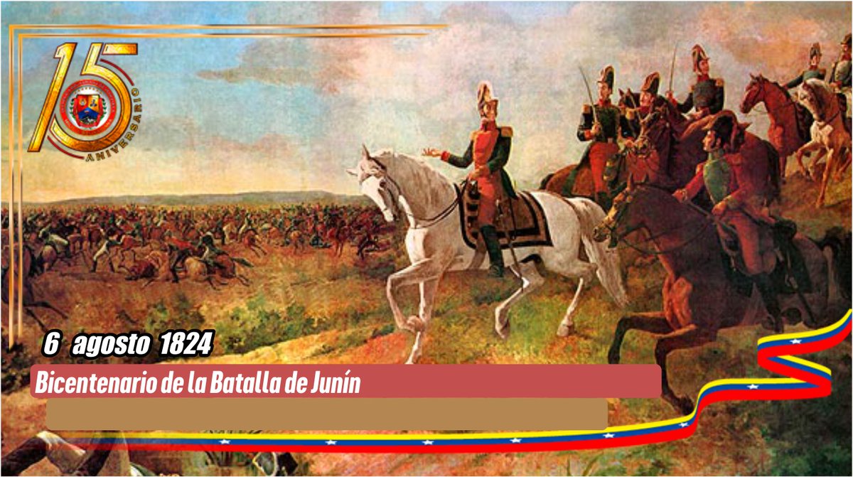 #06Ago || La Batalla de Junín o también conocida como la Batalla Silenciosa, ocurrió en 1824; se desarrolló en una elevación del terreno ubicada a orillas del lago Chinchaycocha, a inmediaciones de la pampa peruana de Junín. Fue el enfrentamiento que le dio la Libertad al Pueblo