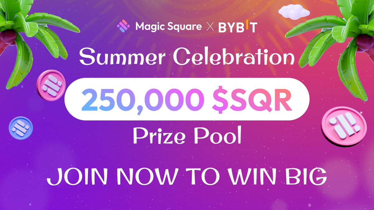 🔥 The Magic Square Trading Competition on Bybit is NOW LIVE!

Compete for your share of a massive 250,000 $SQR prize pool. Join the action and see if you have what it takes to win! 🏆

i.bybit.com/chabtzt

#MagicSquare #Bybit