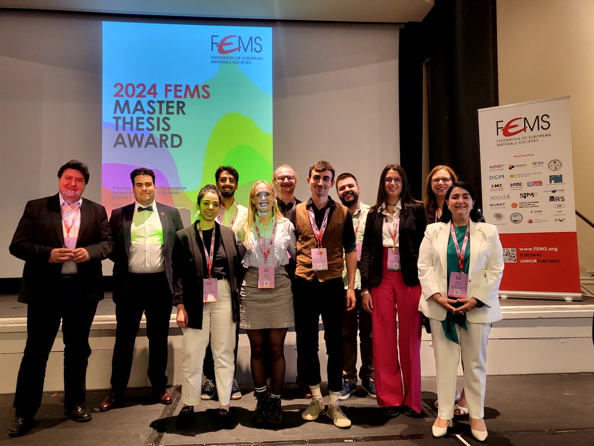 IOM3 Student & Early Career Group (@iom3_secg) on Twitter photo Congratulations to Emilia Russell, 2024 YPLC UK winner and YPWLC UK finalist on representing @IOM3 at the <a href="/FEMS_EU/">FEMS (Federation of European Materials Societies)</a> Master Thesis Award final at FEMS Junior EUROMAT in Manchester! #YPLC2024 #YPWLC2024 #FEMSMasterThesis #JEM #JEM24
fems.org/news/2024-fems… Congratulations to Emilia Russell, 2024 YPLC UK winner and YPWLC UK finalist on representing @IOM3 at the <a href="/FEMS_EU/">FEMS (Federation of European Materials Societies)</a> Master Thesis Award final at FEMS Junior EUROMAT in Manchester! #YPLC2024 #YPWLC2024 #FEMSMasterThesis #JEM #JEM24
fems.org/news/2024-fems…