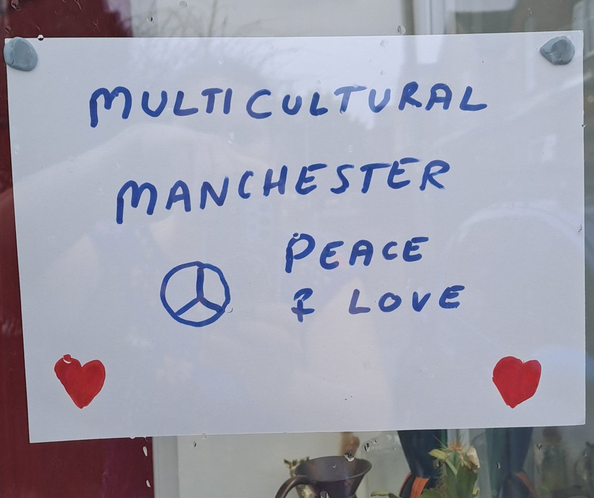 KathMarvelley's tweet photo. Put your signs out UK... Peace  and love 🙏🏼 xo #RiotsUK https://t.co/YAO0zIfjqH