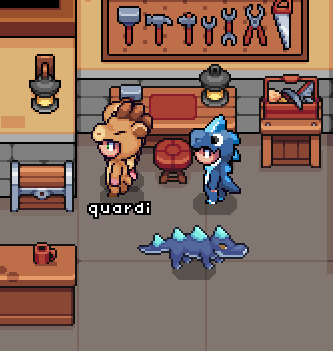 2 outfit owners with their fellow mons #Copybara and #Caiman in <a href="/spellborne/"></a> 

Will we get something for #Dynorat?