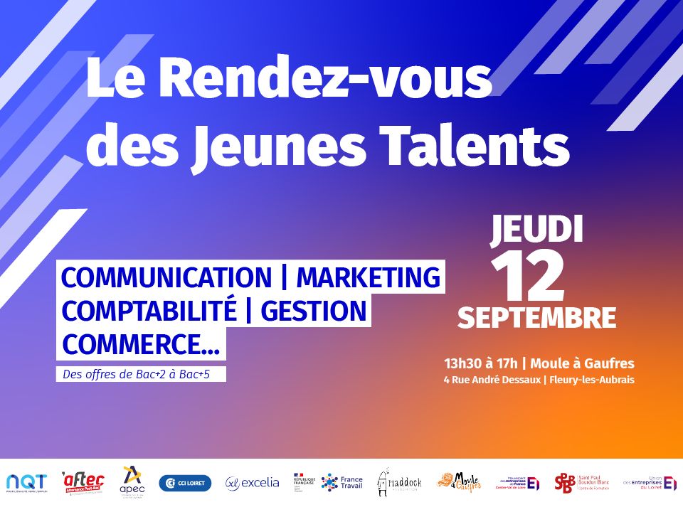 📣 Rejoignez-nous au Rendez-vous des Jeunes Talents organisé par <a href="/NQTasso/">NQT</a>
Découvrez des offres d'emploi allant du Bac+2 à 5
Rencontrez + de 30 entreprises de tous secteurs et de toutes tailles
👉Inscription obligatoire ➡️ app.nqt.fr/public-events/…