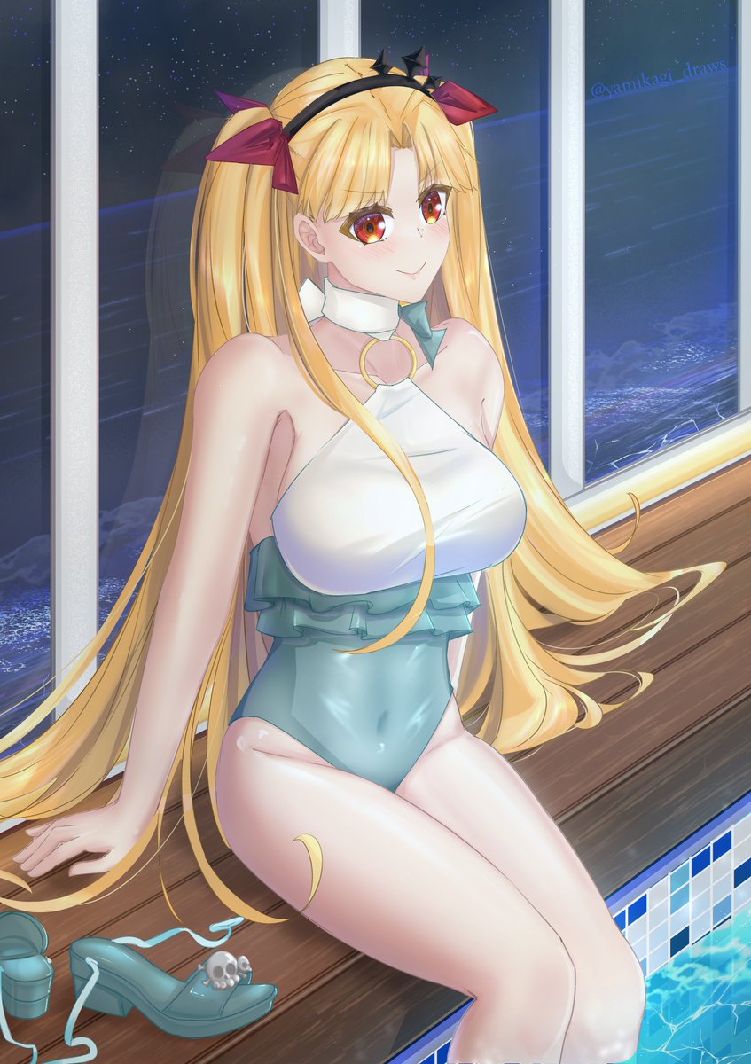 Yamikagi_draws's tweet photo. finally summer ereshkigal !!✨

#水着エレシュキガル #FGO #FGO9周年 https://t.co/NGV3zZBZE1