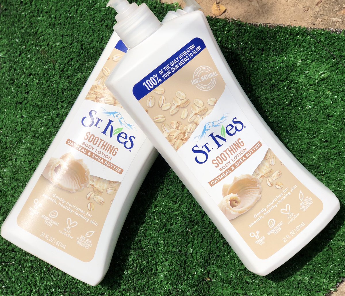ESkincare07's tweet photo. St. Ives Oatmeal and Shea Butter Body Lotion is that lotion that it think it is 🤭! 
Not only does it have a captivating scent and visually appealing packaging, but it also delivers on its promises. This rich and soothing lotion provides long-lasting nourishment to the skin, https://t.co/TGlndIr6mT