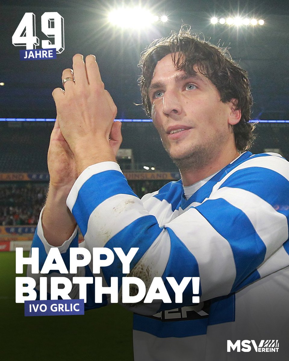 MSVDuisburg's tweet photo. Herzlichen Glückwunsch, Ivo #Grlic! Zum Geburtstag wünscht die ZebraFamilie dir, lieber Ivo, alles Gute, Glück und Gesundheit! 🍀🎂
#MSVereint https://t.co/SMxl2ZtPRl