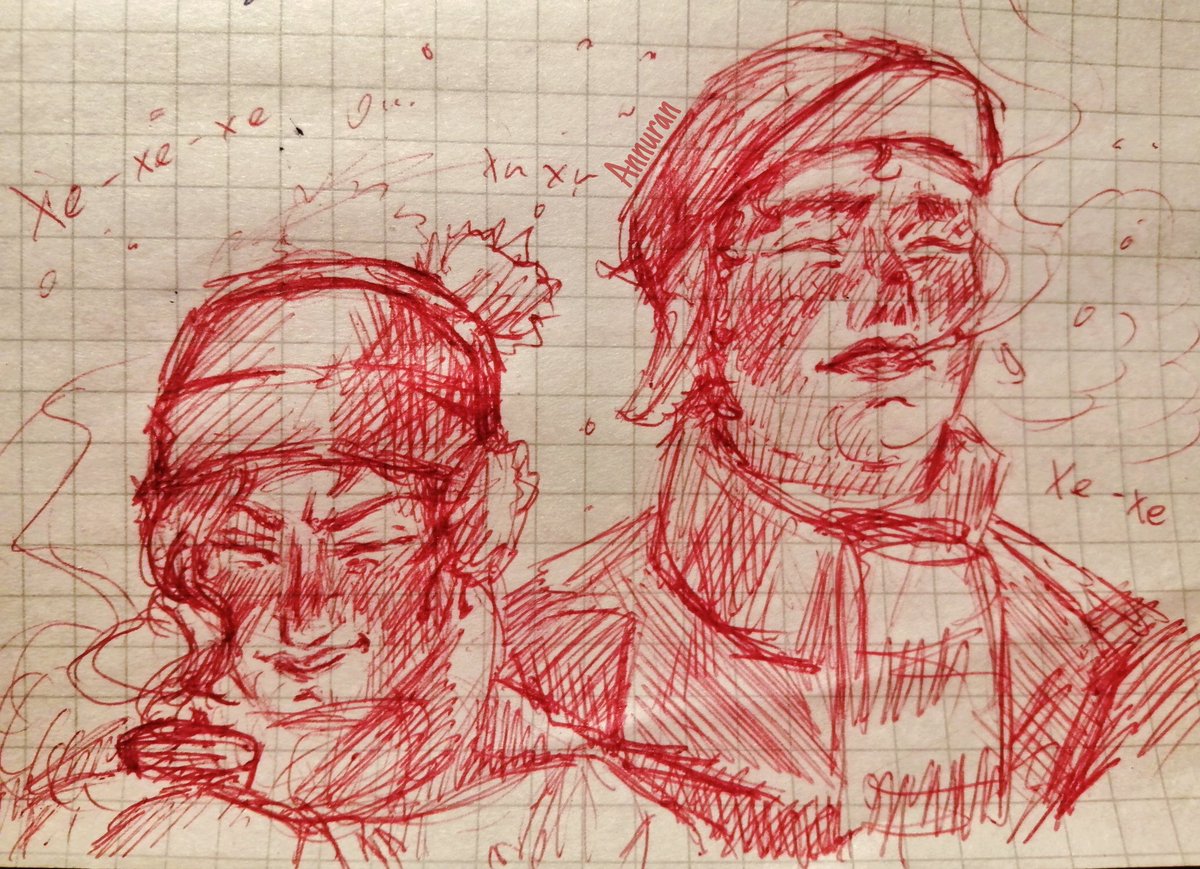 _Annuran's tweet photo. Day 2 - snow/winter
Where did he find that ugly peaked cap...☠️
#jotakakweek2024 #jotakak #noritars https://t.co/pEZ4xdhwez