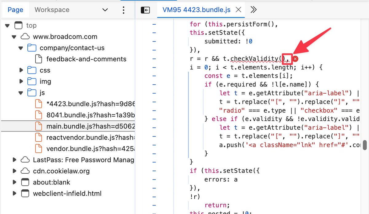 mikeschinkel's tweet image. Hey @Broadcom — 

Your Feedback and Comments page has a comma where a semicolon is required and thus is BROKEN for everyone.  

How long have you not noticed this?🤦‍♂️

broadcom.com/company/contac…

#csfail #uxfail #reactfail