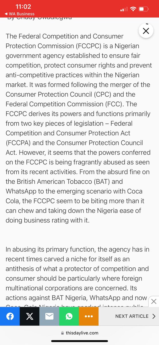 AWholeSalmanPR's tweet photo. Why is the FCCPC primarily targeting companies that Tunde Irukera has vested interest in while overlooking the shortcomings of national firms? #FCCPCintegrityatstake
In some cases,
Airlines will delay our flight, we are meant to take off by 7pm but we will be delayed till 7am but I don't see @FCCPCNigeria fining them, are we not consumers?
If the FCCPC's focus is truly on consumer protection, then why are local banks and telecom providers like MTN and Airtel suddenly develop network issues or transfers will hang and they are not facing similar scrutiny and heavy fines?
To enhance effectiveness, the FCCPC need to sit and collaborate closely with other regulatory bodies, such as @Nafdacagency, because why will Nafdac approve a label design for Coca Cola and FCCPC will propose to fine Coke for executing an approved label design?
Are they both working in secrecy?
Also, the $110 million fine that was paid by an international company to Tunde Irukera's FCCPC team them, did they share a vivid report on how that forex was spent and what it was spent on? the Central Bank of Nigeria and the Nigerian Civil Aviation Authority, to address consumer issues across all sectors. This cooperative approach would ensure that all companies are held accountable and foster a fair, competitive market environment that genuinely protects consumer rights. God bless Nigeria.
How are @NGRPresident @HouseNGR @NGRSenate @ajuringelale ensuring due diligence and checks is carried out when federal agencies are working?
