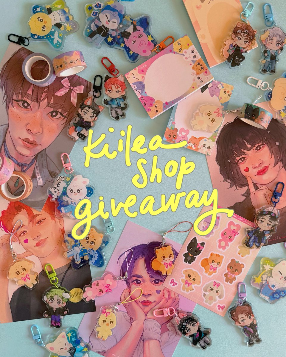 ⭐️ KIILEA SHOP GIVEAWAY ⭐️

worldwide friendly, everyone is welcome !

✨ prize: 2 coupons for my online shop, 80€ each ✨

🎀 to enter: follow, 🔁 and 🩷
🎀 comment your bias !!
🎀 giveaway ends on 9th of August ~

good luck you guys ! ⭐️