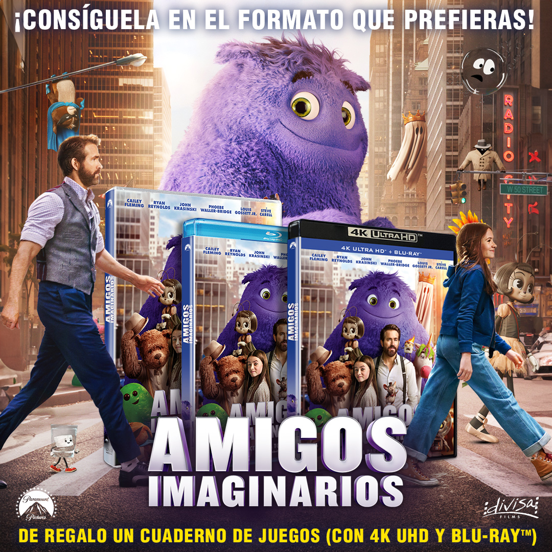☁️#SORTEO☁️

En #AmigosImaginarios, con Ryan Reynolds, se habla de amistad y familia. ¡Llama a los tuyos y llévate la película en el formato que prefieras!

Para participar: RT + FOLLOW (@filmhunters_es + <a href="/DivisaFilms/">Divisa Films</a>) + MENCIONA A UN AMIG@

Hasta 13/8/24 a las 23:59. Solo España