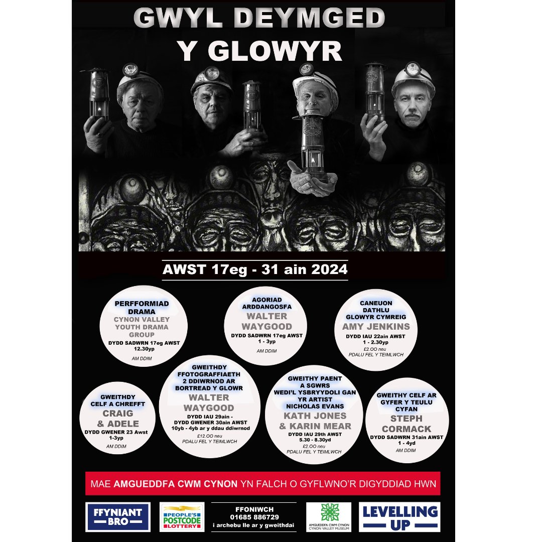 Fancy a sing song and a cuppa  this August? Join us for Summer Singing Sessions with Amy Jenkins

Thursday 15th (Songs Around the World) - 1-2.30pm
Thursday 22nd August (Songs to Celebrate Our Welsh Miners) 1-2.30pm - as part of our Miners Fortnight Tribute Festival