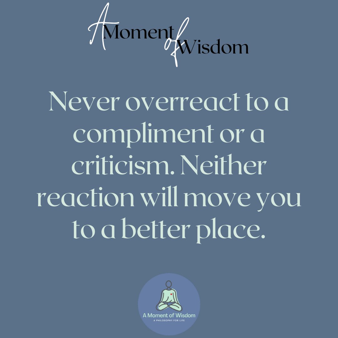 NaitureWithin's tweet image. Take all comments as equal, with equanimity.⁠

#StayGrounded
#ReactWisely
#BalanceEmotions
#ComplimentCalm
#CriticismPoise
#EvenKeelResponse
#GraceUnderPressure
#FeedbackGrowth
#MindfulReactions
#BetterPlaceMindset