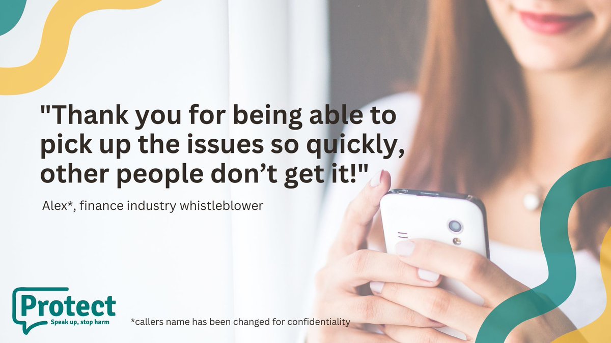 WhistleUK's tweet image. Over the past 30 years we’ve supported more than 50 thousand #whistleblowers with free and confidential legal advice. If you need help navigating the complex law, we’re help to help. Call us today: 020 3117 2520