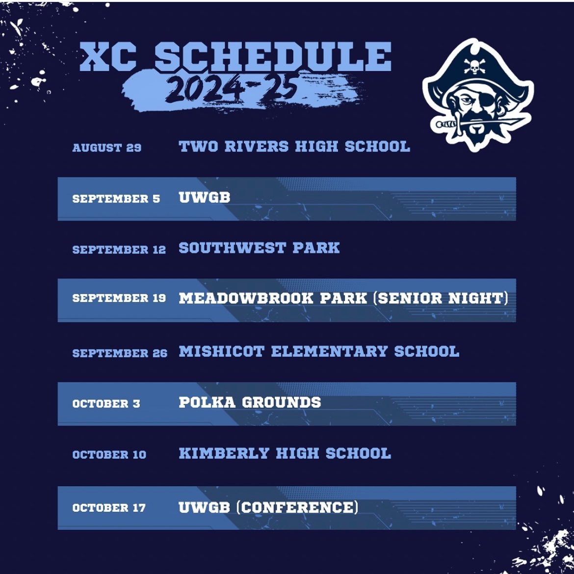 1️⃣3️⃣days until practice begins. Here is our 2️⃣0️⃣2️⃣4️⃣schedule. 🔥