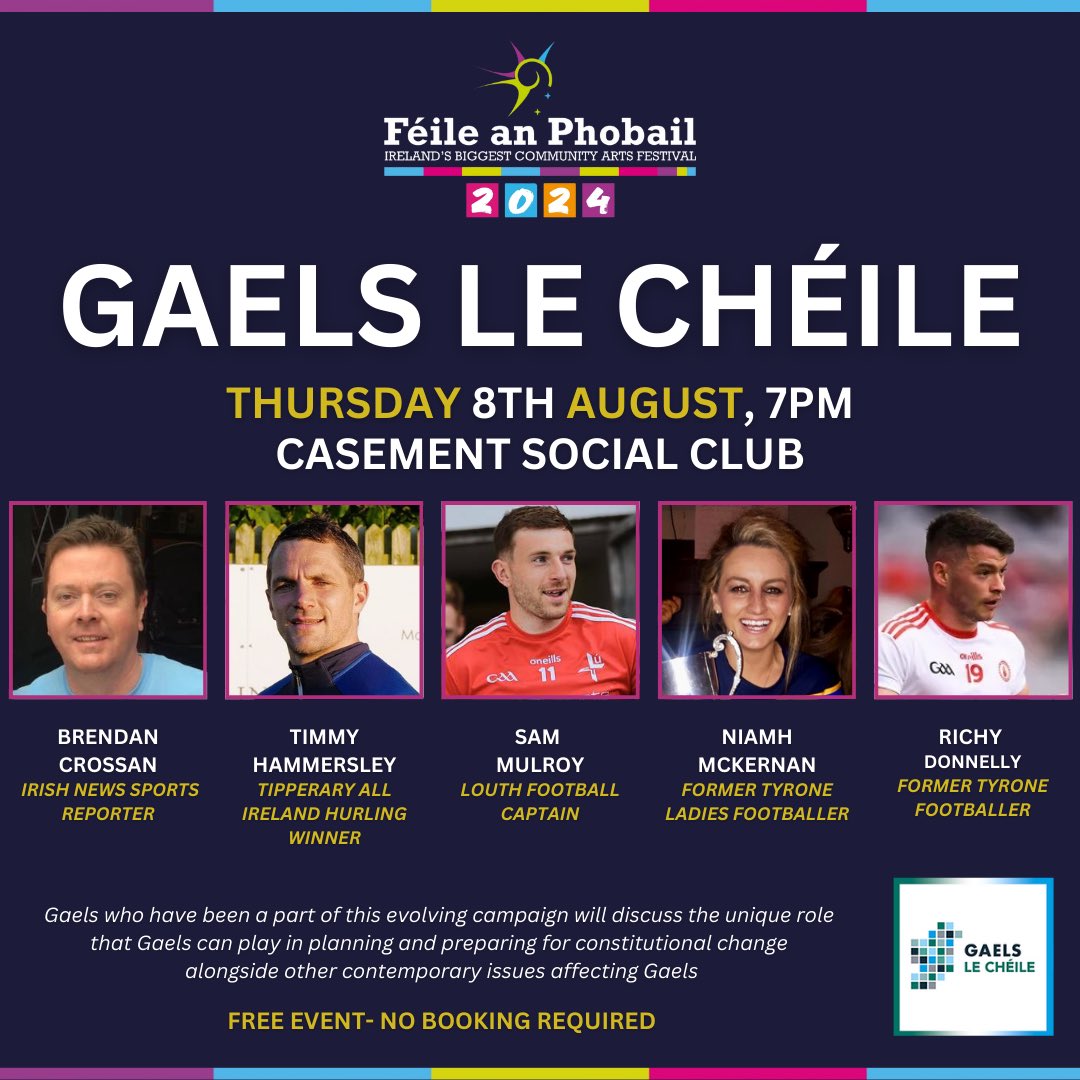 Gaels Le Chéile (@gaelslecheile) on Twitter photo MEET THE PANEL👇
<a href="/TimmyHammersley/">Timmy Hammersley</a> is a former all Ireland senior hurling medal winner with Tipperary senior hurlers. He currently works as a coaching & Player Development Manager. Timmy is a member of our National committee.
📆Thurs 8th August 7pm
📍Casement Social Club MEET THE PANEL👇
<a href="/TimmyHammersley/">Timmy Hammersley</a> is a former all Ireland senior hurling medal winner with Tipperary senior hurlers. He currently works as a coaching & Player Development Manager. Timmy is a member of our National committee.
📆Thurs 8th August 7pm
📍Casement Social Club