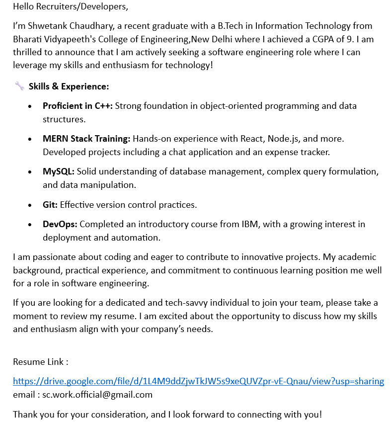 Master__Ogre's tweet photo. @ankit_saas #jobhunting #jobopportunities #developers @IBM @AccentureJobsIN @TechMahindraIES @Rakuten 

Resume Link : https://t.co/AcONYTCDJQ https://t.co/62ElqZEQQQ