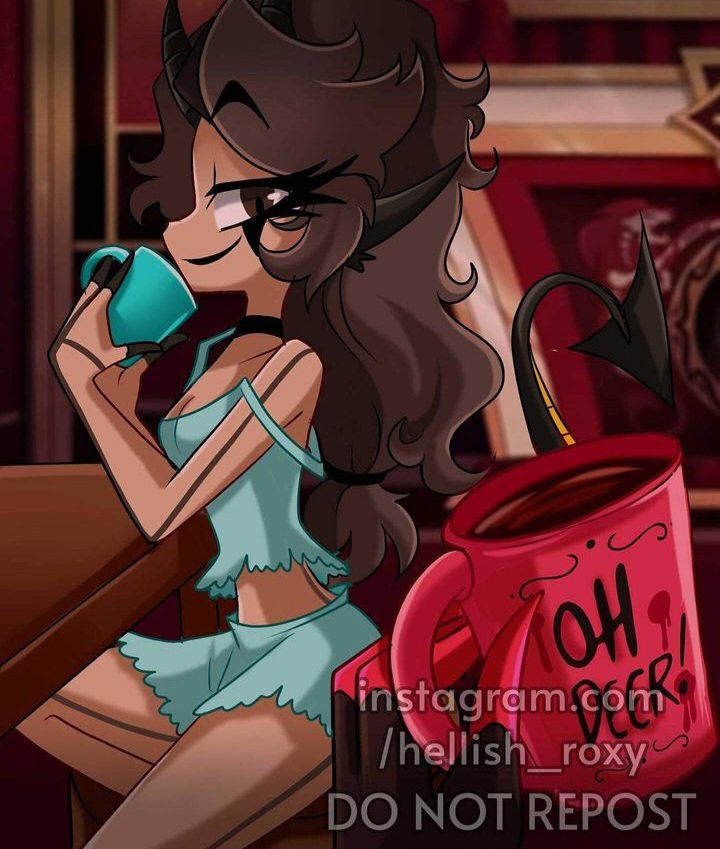 fire_vixeen's tweet photo. Coffee with alastor 

#HazbinHotel #HazbinHotelFanart #HazbinHotelArt #fire_vixeen #OC #HazbinHotelOC #Hazbin #HazbinHotelAlastor https://t.co/4Z1hkSOe7s