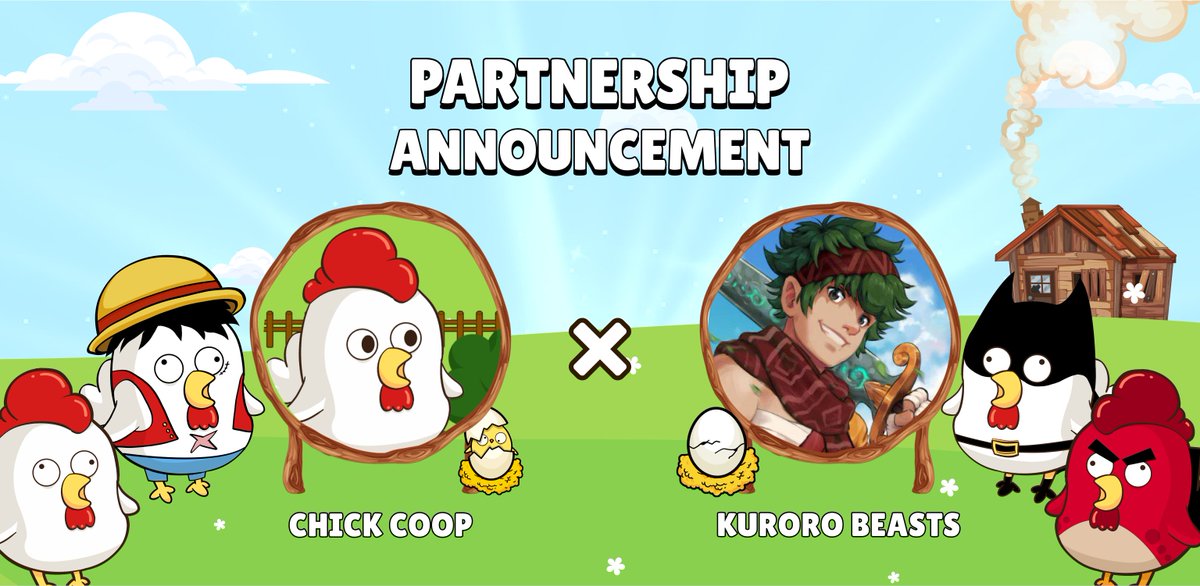 Kuroro Beasts (@kurorobeast) on Twitter photo 🤝 Kuroro <> Chick Coop 🐔
We are excited to announce a strategic partnership between <a href="/chickcoop_io/">Chick Coop 💎</a> and <a href="/kurororanch/">Beast Ranch</a>
👉 About Chick Coop
🐣Chick Coop is the first Farming Game for Farming Universe on the Ton Blockchain. After 2 months of launching, Chick Coop has attracted 🤝 Kuroro <> Chick Coop 🐔
We are excited to announce a strategic partnership between <a href="/chickcoop_io/">Chick Coop 💎</a> and <a href="/kurororanch/">Beast Ranch</a>
👉 About Chick Coop
🐣Chick Coop is the first Farming Game for Farming Universe on the Ton Blockchain. After 2 months of launching, Chick Coop has attracted