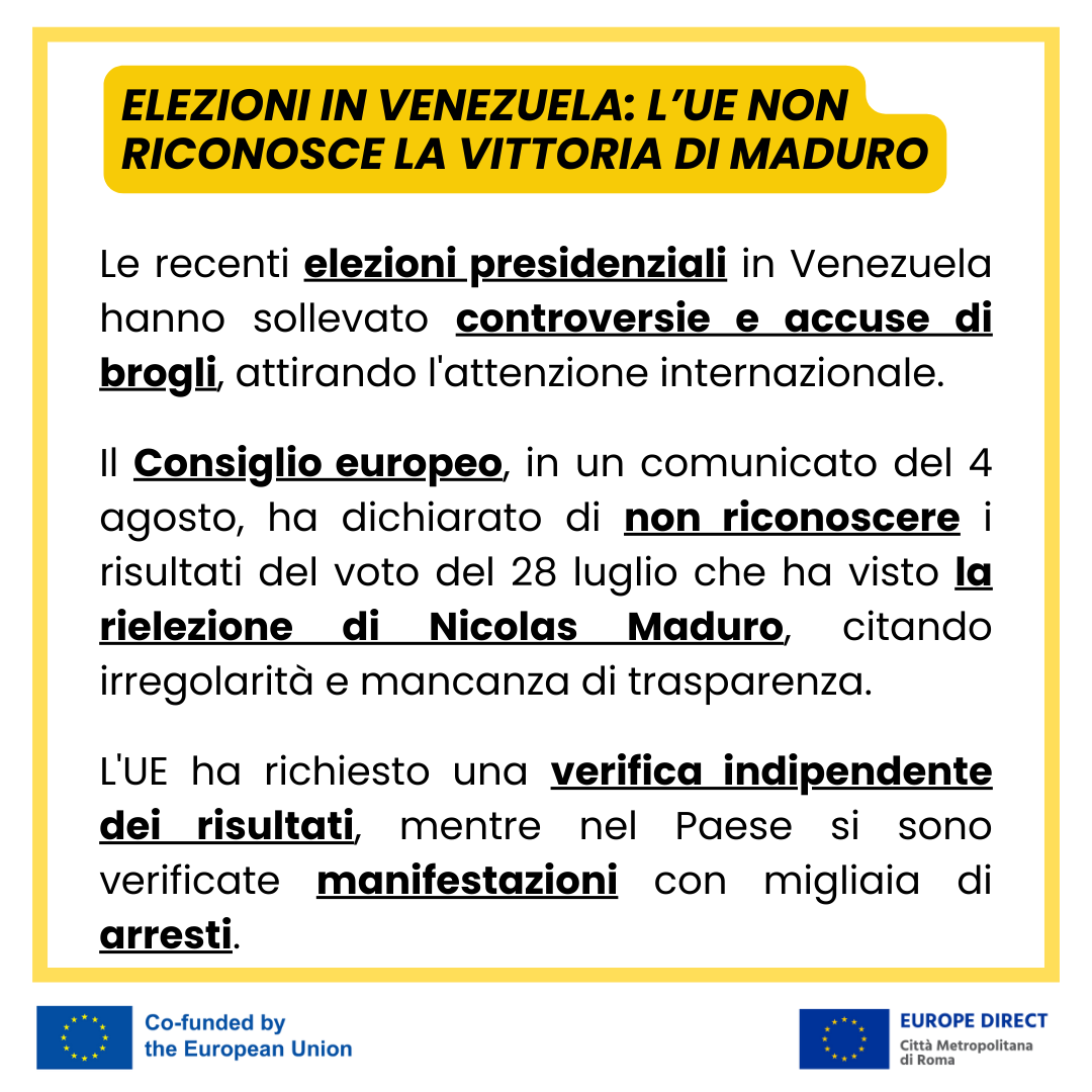 EDCittadiRoma's tweet photo. L'#UE non riconosce i risultati delle #elezionipresidenziali in #Venezuela, citando gravi #irregolarità
Migliaia di persone #arrestate durante le #proteste. La situazione resta #critica
L'articolo completo: https://t.co/fnEHlBcOg6
credits foto: La Nuova Bussola Quotidiana
#ED https://t.co/MZDw5OyCBR