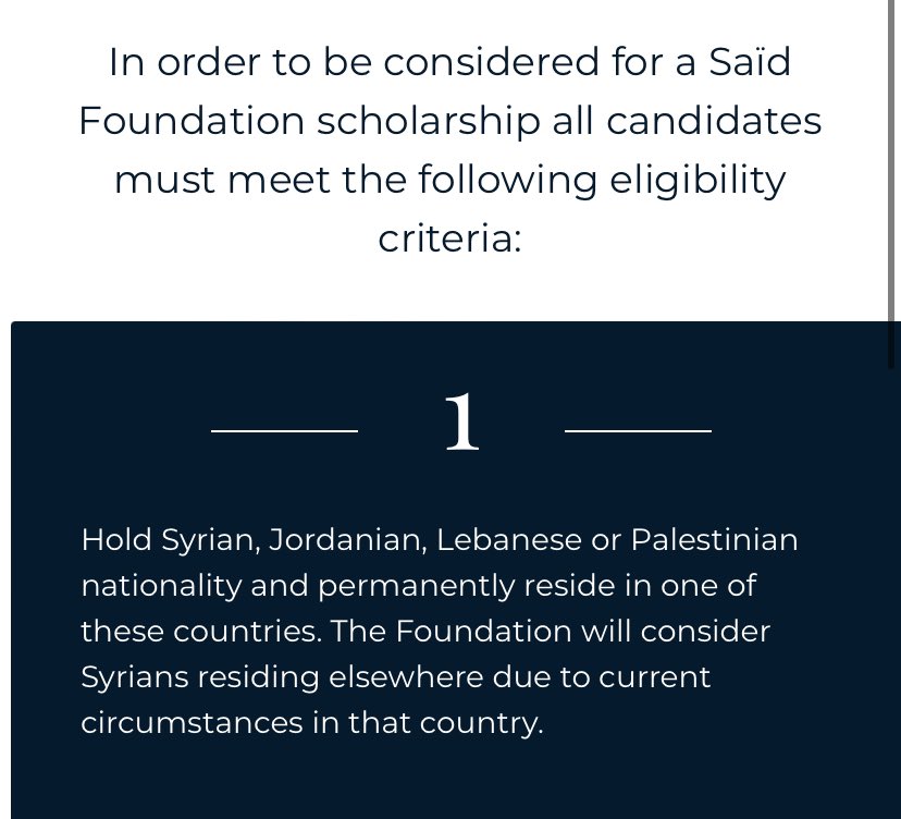 not_statistical's tweet photo. @SaidFoundation Hello, I wondered if you will be waiving this elegibility requirement for Palestinian applicants also this year? Many thanks https://t.co/RUEKAX6rhc