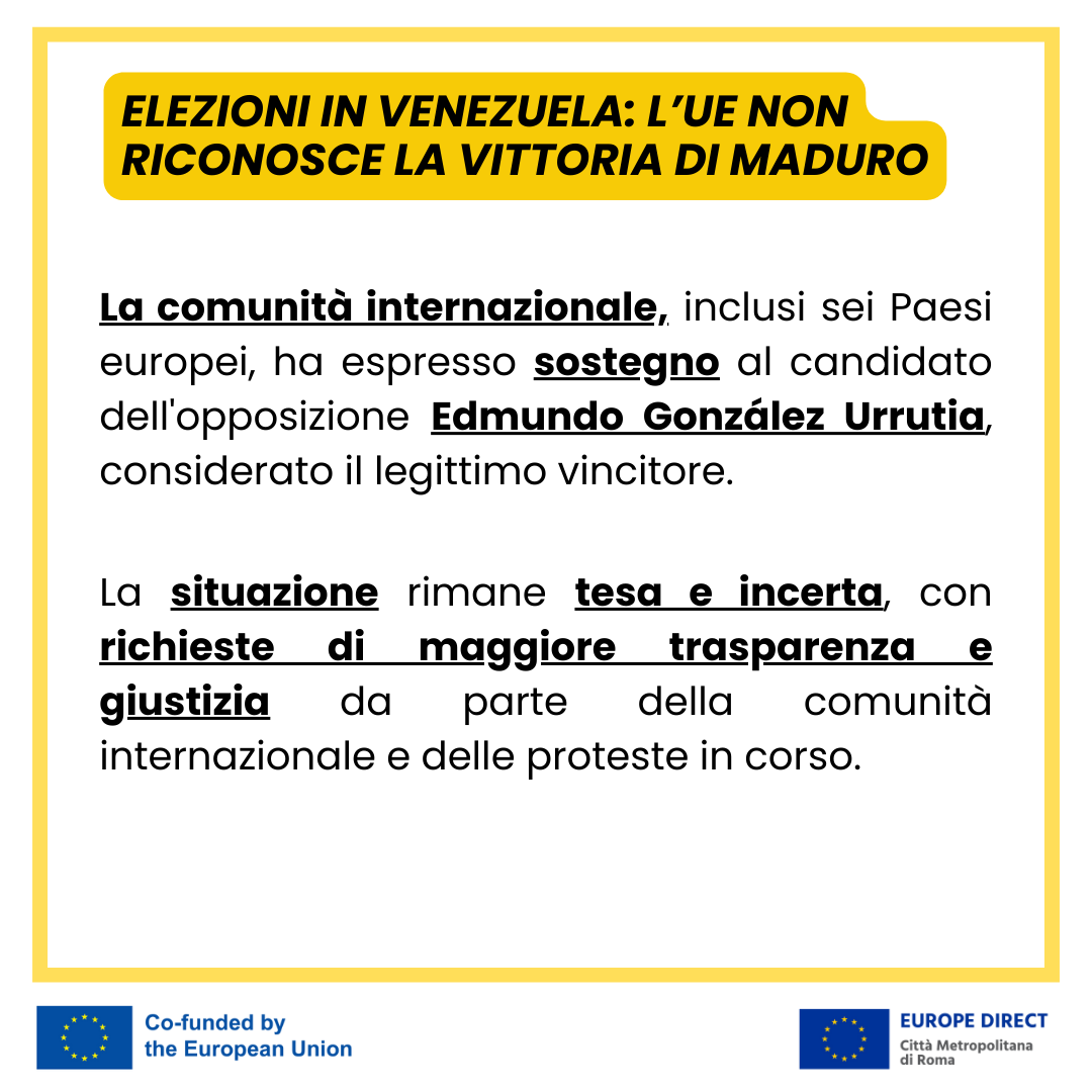 EDCittadiRoma's tweet photo. L'#UE non riconosce i risultati delle #elezionipresidenziali in #Venezuela, citando gravi #irregolarità
Migliaia di persone #arrestate durante le #proteste. La situazione resta #critica
L'articolo completo: https://t.co/fnEHlBcOg6
credits foto: La Nuova Bussola Quotidiana
#ED https://t.co/MZDw5OyCBR