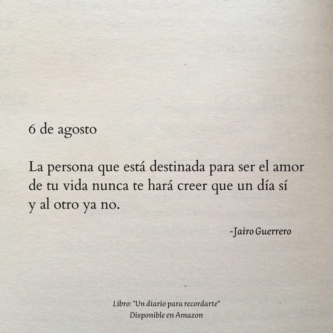 6 de agosto. ✍🏻