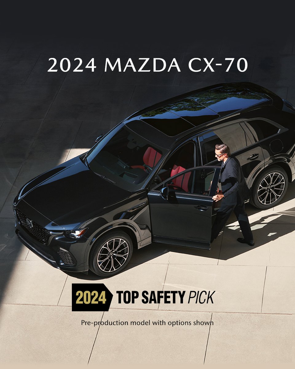 You expect a lot from a Mazda. But did you know the Mazda CX-70 and the Mazda CX-70 PHEV offers Smart Brake Support - with available Turn Across Traffic functionality designed to activate automatic emergency brake if a potential collision is predicted with oncoming traffic when