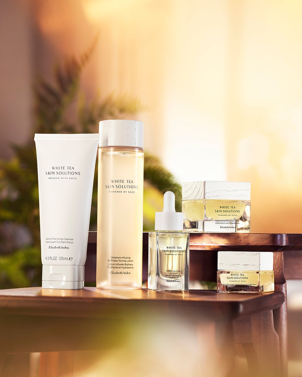 What do these beautiful White Tea Skin Solutions products have in common They contain White T-Active Complex, which is a powerful antioxidant blend of white tea-derived ingredients to reinforce natural collagen in just 6 hours &amp; protect skin from damaging free radicals.
