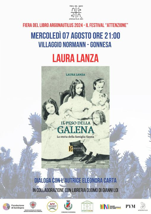 PROMEMORIA  
07 agosto VILLAGGIO NORMANN h 21:00 #Gonnesa
Laura Lanza - Il peso della Galena (Rossini ed)