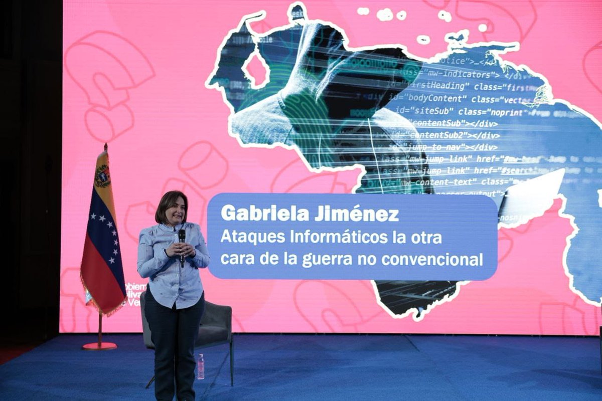Ministra para Ciencia y Tecnología, Gabriela Jiménez Ramírez: Atacaron la institucionalidad del Estado para atacar los principales servicios públicos, energía eléctrica, para desestabilizar la cotidianidad de los ciudadanos.

#ChaoWhatsApp