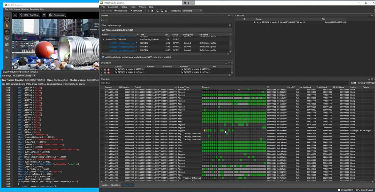 AurelioReis's tweet photo. #NVIDIA #NsightGraphics 2024.2 was just released &amp; the Vulkan Shader Debugger is available to everyone! There are some great profiler improvements and updates to Aftermath too.
Info:
https://t.co/7sarHjs9uy
https://t.co/XhqKOiXRHo
https://t.co/49I74aNGTc
https://t.co/m8MZGwMoEv https://t.co/Dev8nnQu0l